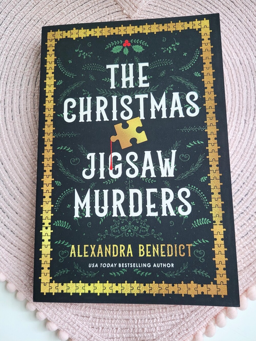 The Christmas Jigsaw Murders by Alexandra Benedict - Black & Gold Softcover